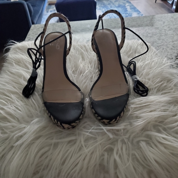 Mix #6 jute and plastic wedge sandal - Picture 6 of 7